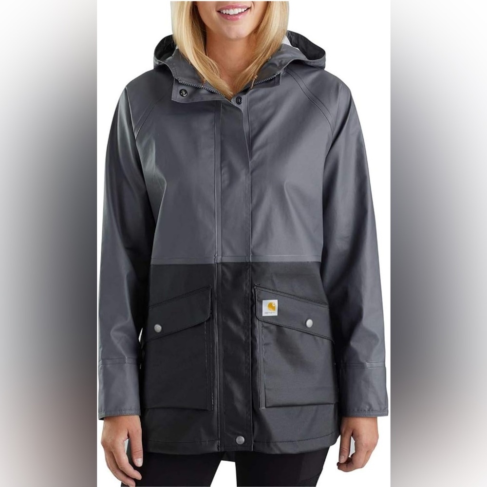 Carhartt Black and Gray Hooded Jacket
